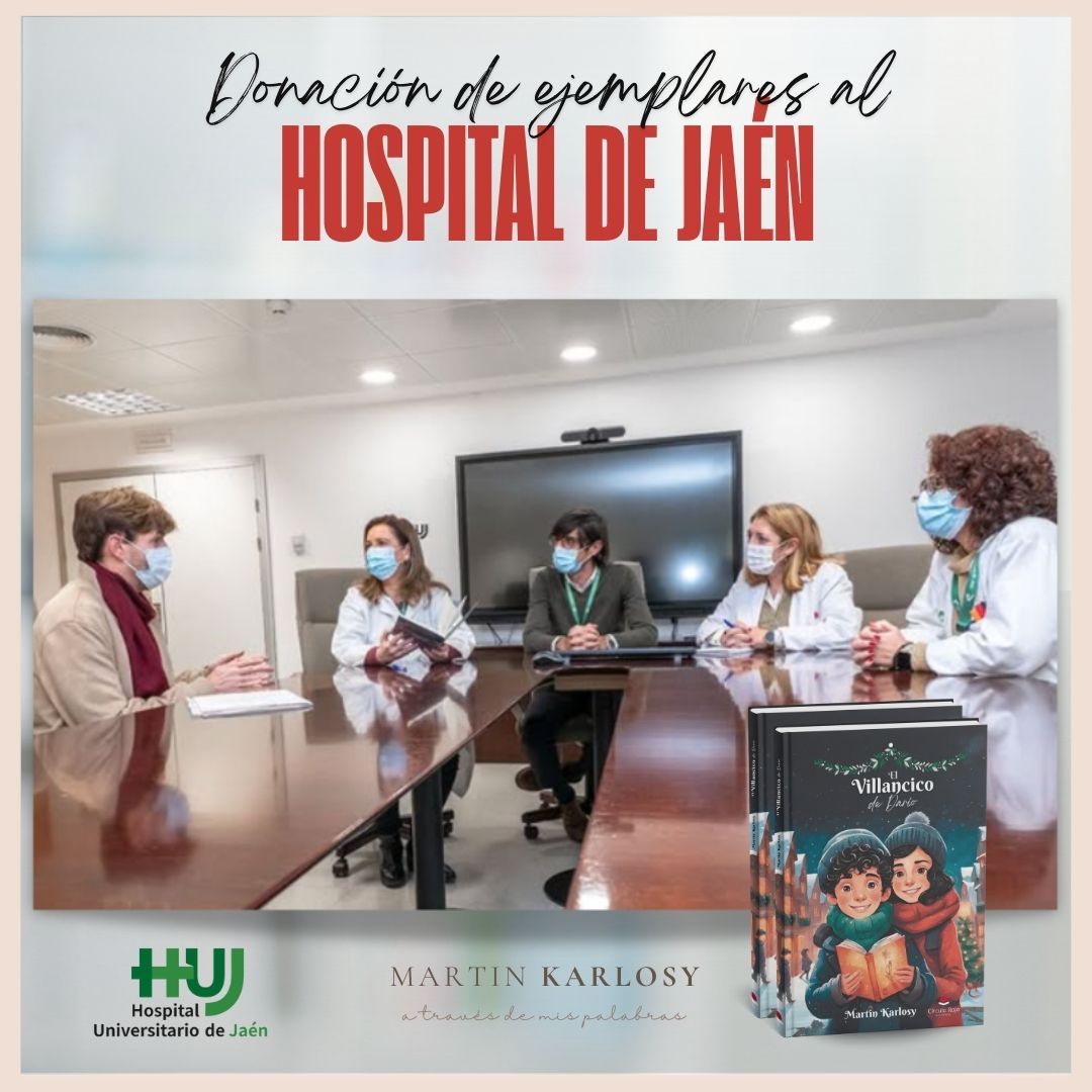 Donación de libros al Hospital Universitario de Jaén