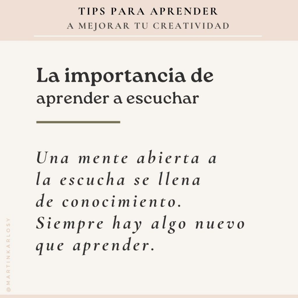 La importancia de aprender a escuchar